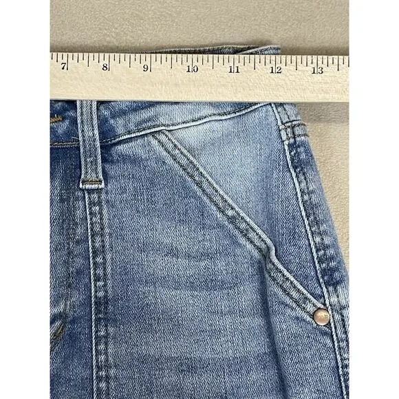 Judy Blue Jeans Womens 3/26 Blue Boyfriend Fit Distressed Mid Rise Stretch Denim - Picture 5 of 13